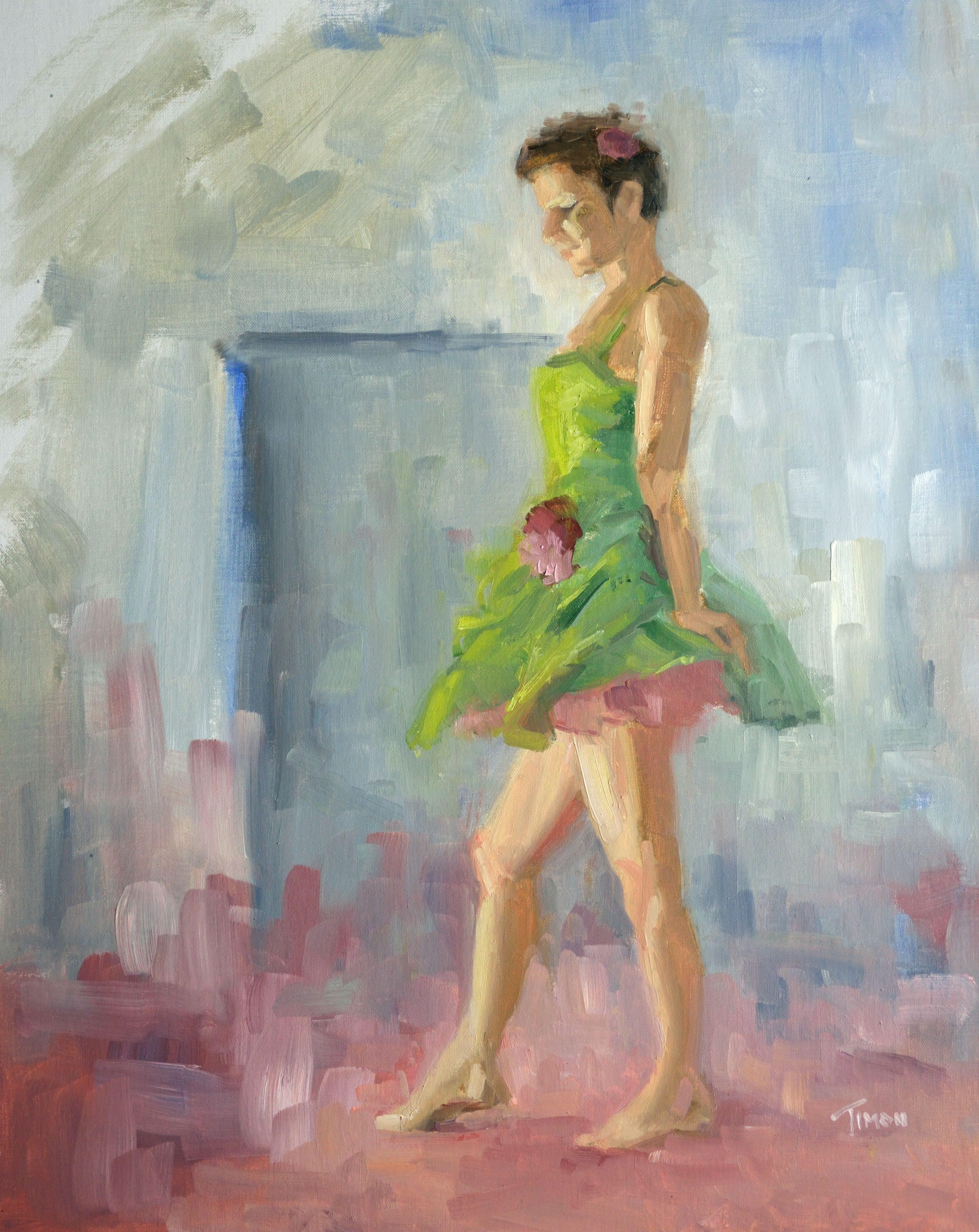 Timon Sloane Figurative Painting - Encore, Painting, Oil on Canvas
