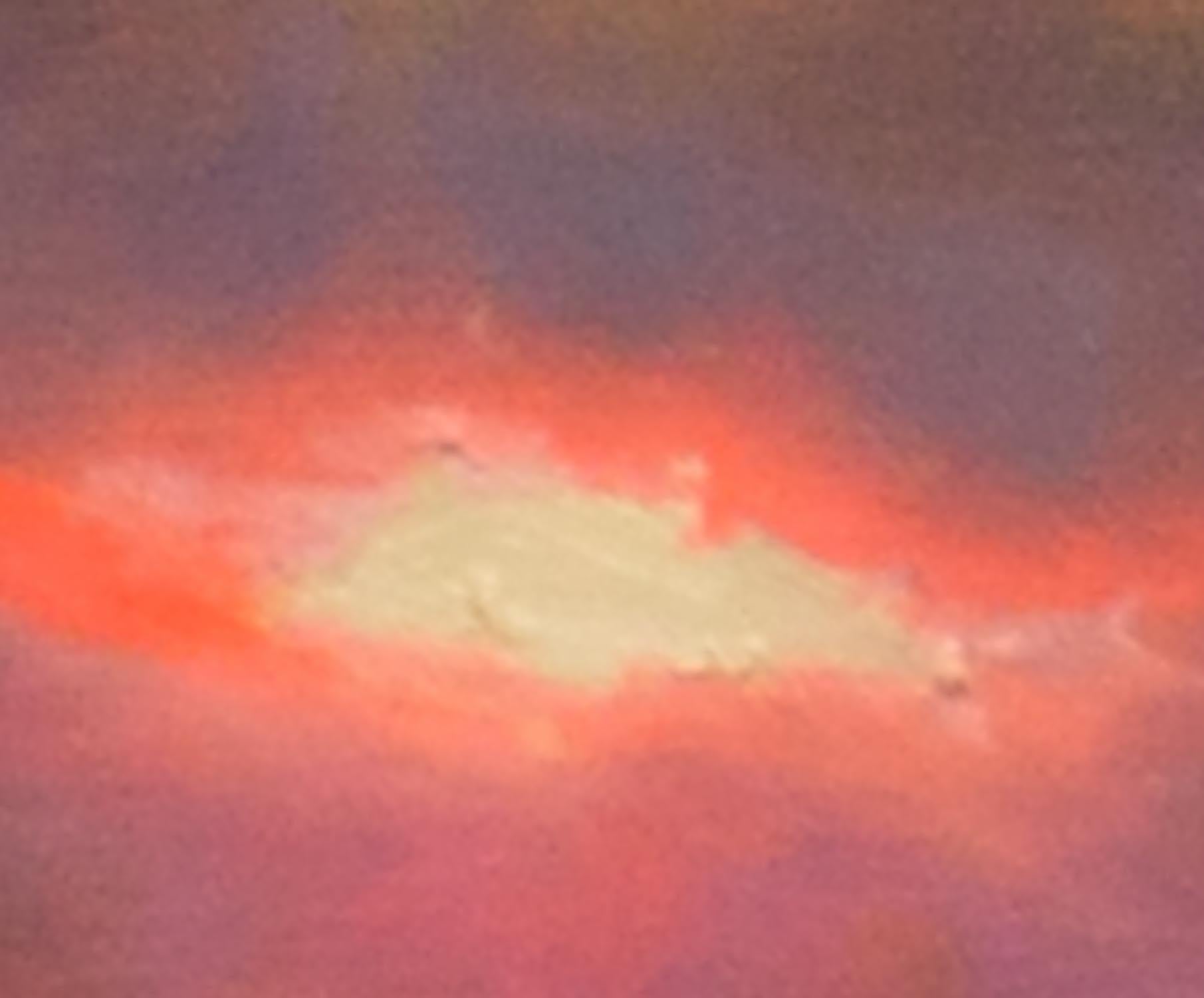 Evening in Purple and Orange, Painting, Oil on Canvas For Sale 2