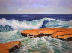 Flat Rock Break, Painting, Oil on Canvas