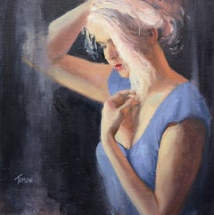 In Thought, Painting, Oil on Canvas