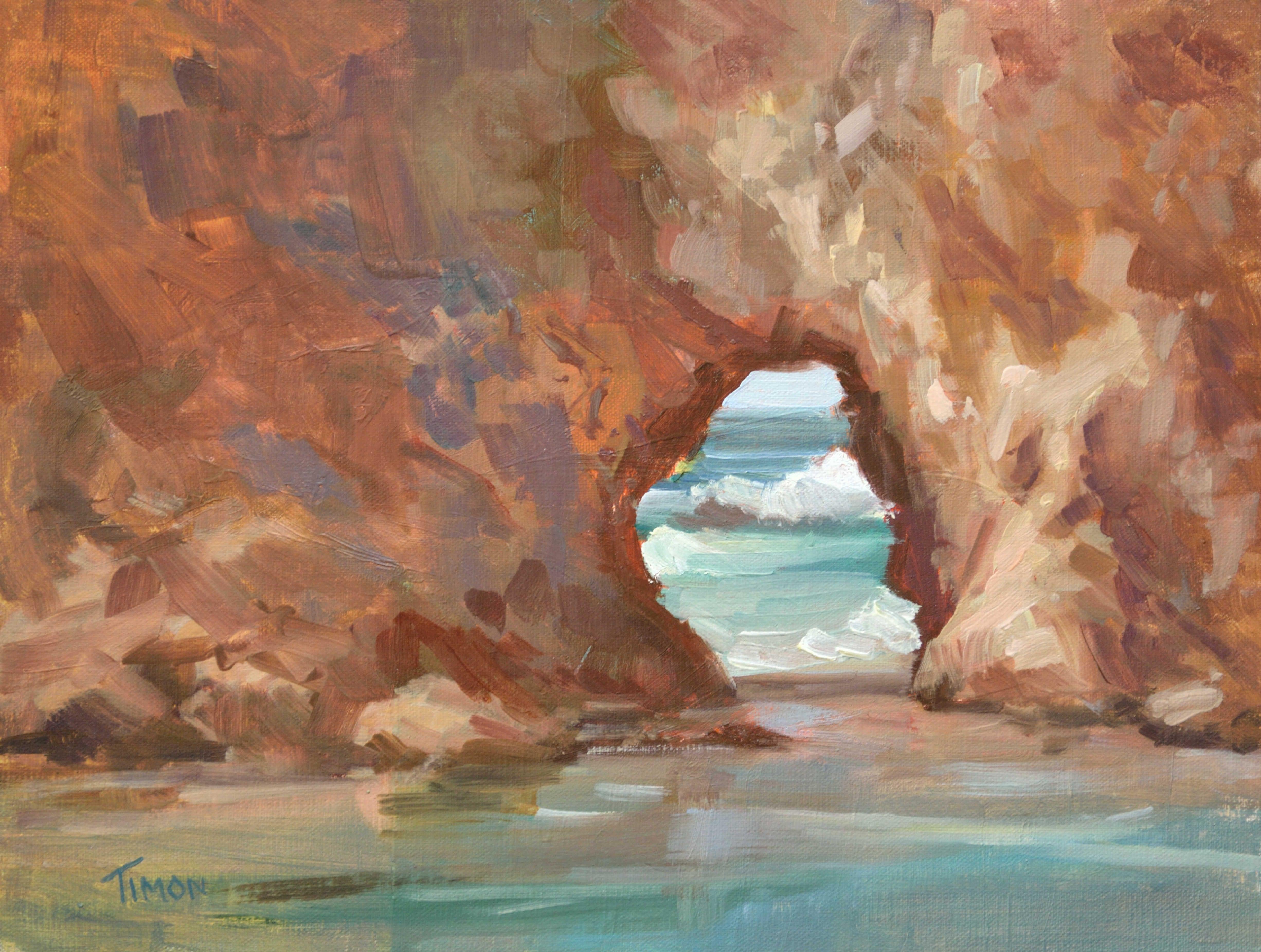 Peekaboo Break, Pittura, Olio su tela - Painting di Timon Sloane