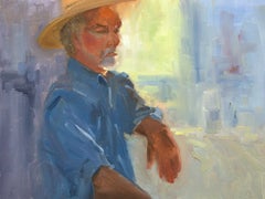 Straw Hat, Painting, Oil on Canvas