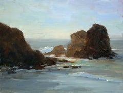 Surf Between Rocks, Painting, Oil on Canvas