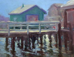 Wharf Shack, Painting, Oil on Canvas