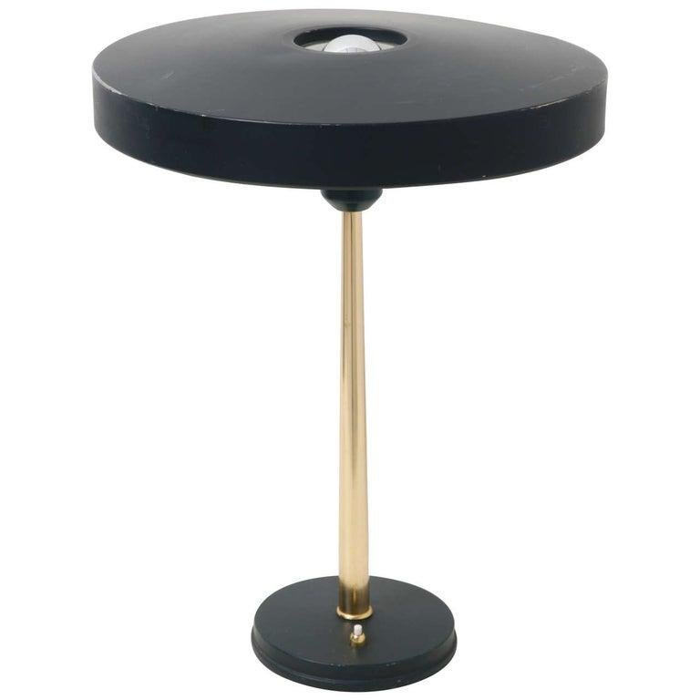 Timor 69 Dutch Design Black Desk Lamp by Louis Kalff for Philips In Good Condition In Antwerp, BE