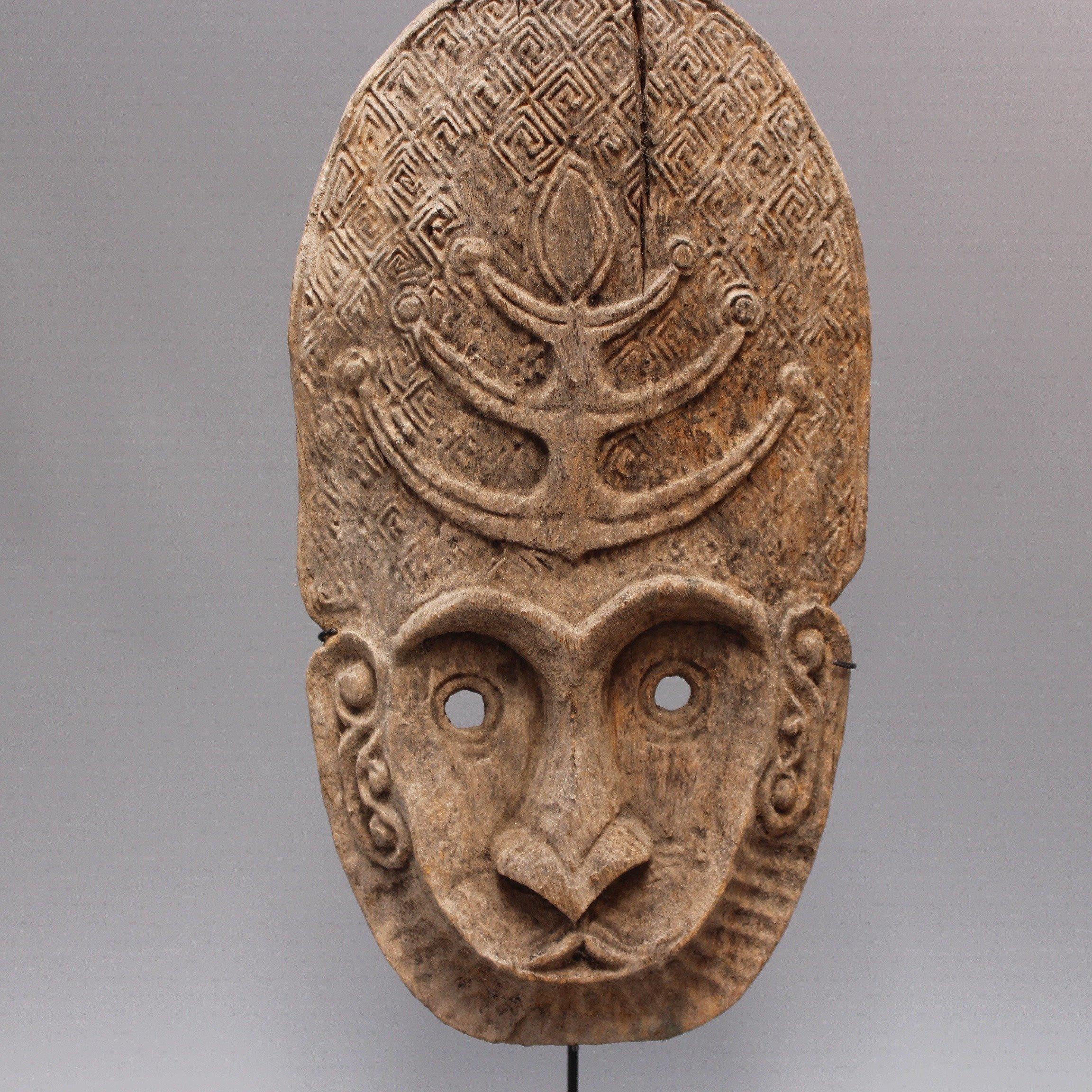 Timor Island Wooden Traditional Mask, Early 20th Century 2