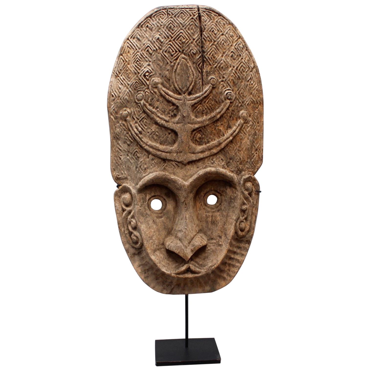 Timor Island Wooden Traditional Mask, Early 20th Century