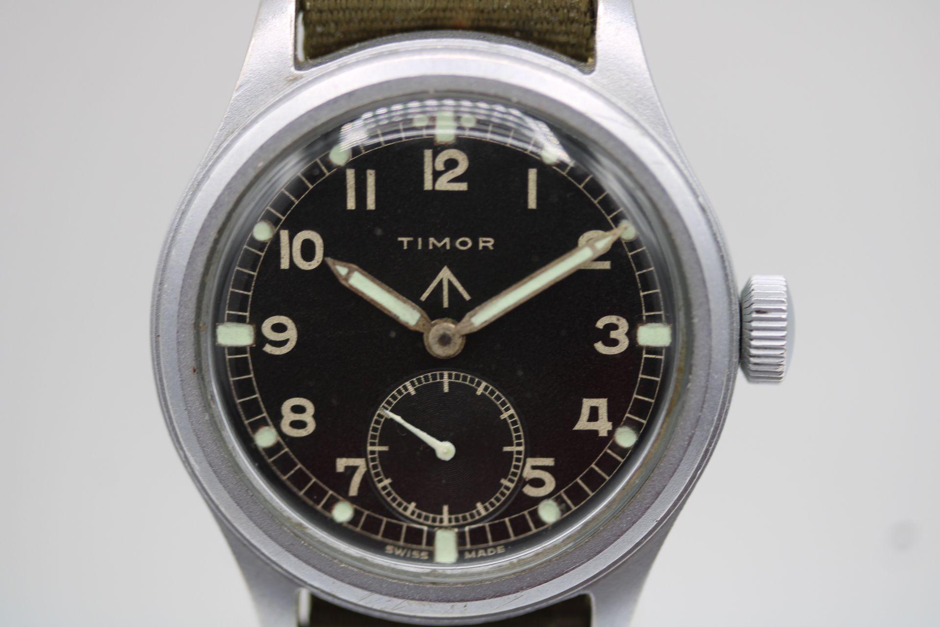 Timor WWW British MOD Dirty Dozen - Part of the collectable and sought after so called ' Dirty Dozen' British Military watches from the second World War.

This Timor is an original example of the watch, yes it shows some wear and tear, and most
