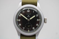 Timor WWW – Dirty Dozen British Military Watch – WW2 Era – Relumed  – 36mm