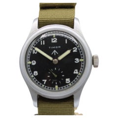 Timor WWW - Orologio militare britannico Dirty Dozen - Epoca WW2 - Rilegato - 36mm