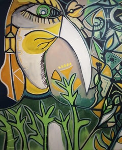 Misunderstanding in the tall grass Timothy Archer 21st Cent. Contemporary paint