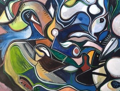 News from Eéa Timothy Archer Contemporary art painting mythology blue green oil