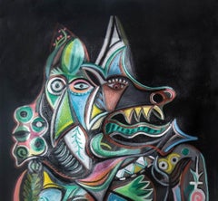 The appetite of the Cerberus Timothy Archer Contemporary art painting mythology