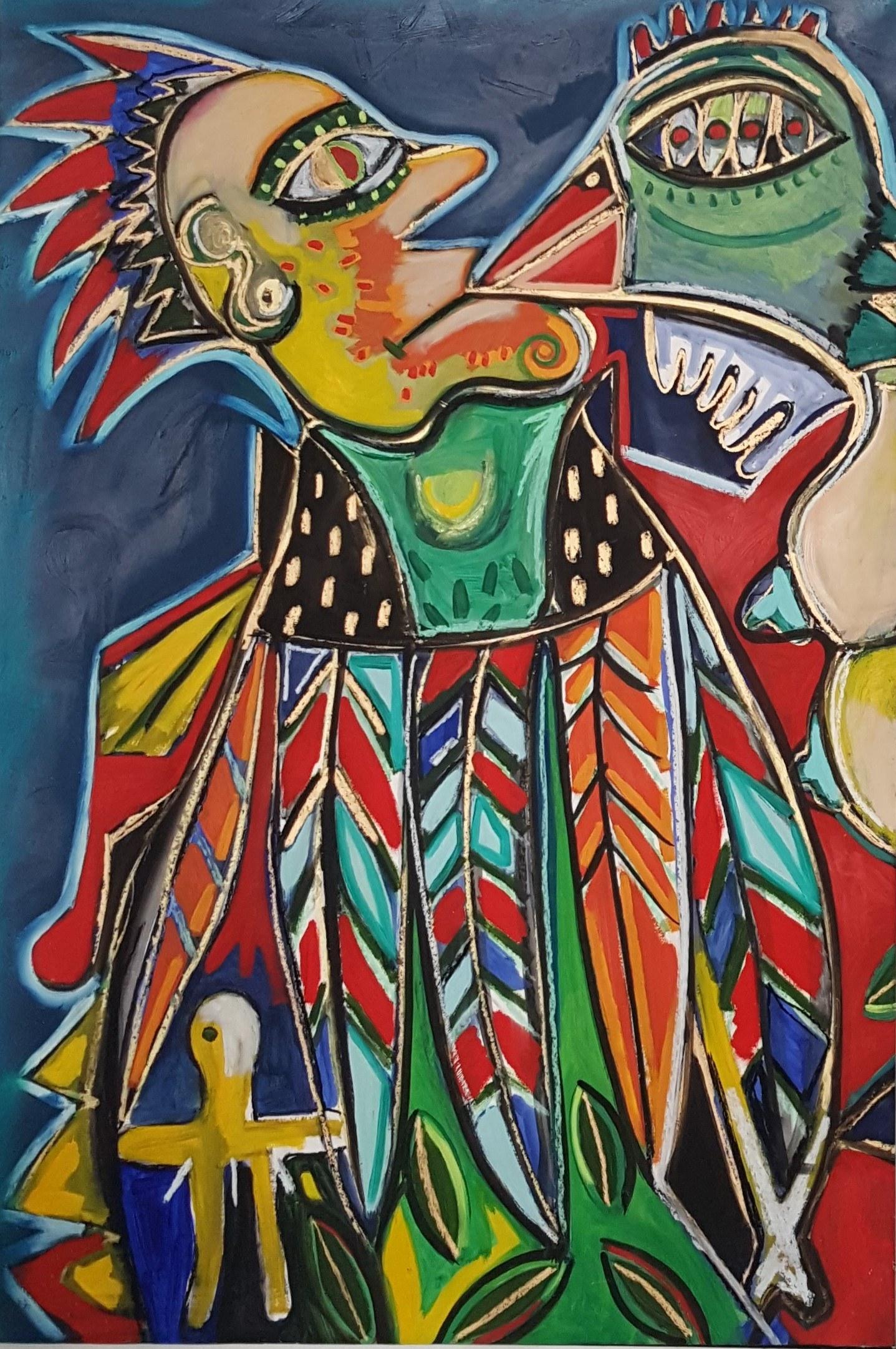 Il becco - Timothy Archer, 21° secolo, Pittura contemporanea in vendita 1