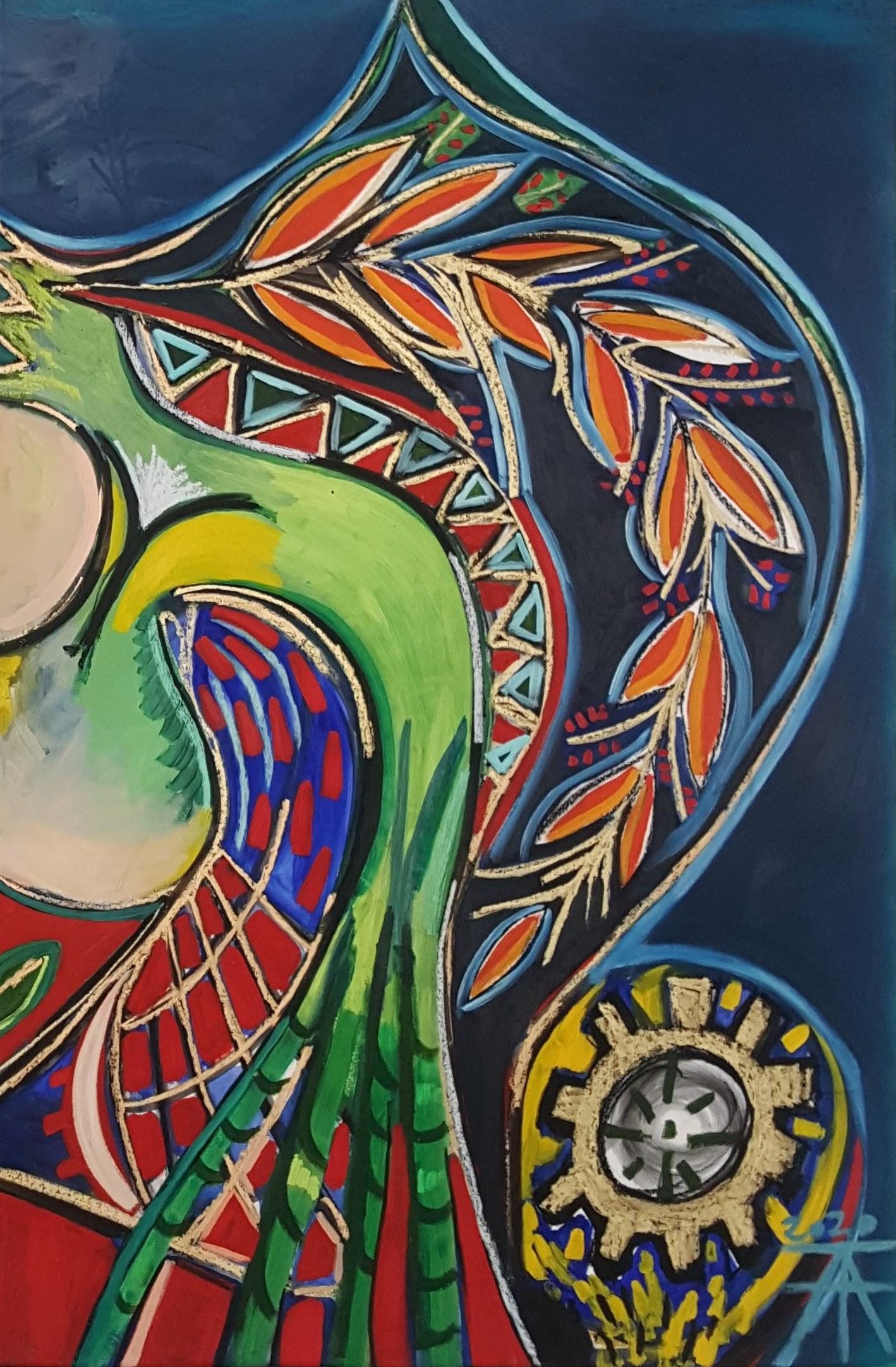 Il becco - Timothy Archer, 21° secolo, Pittura contemporanea in vendita 2