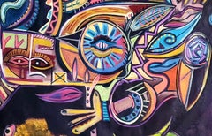 L'affamato è l'amalgama Timothy Archer Arte contemporanea pittura mitologia olio