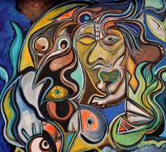The infinite laughter of the Gorgon Timothy Archer 21st Century painting myth