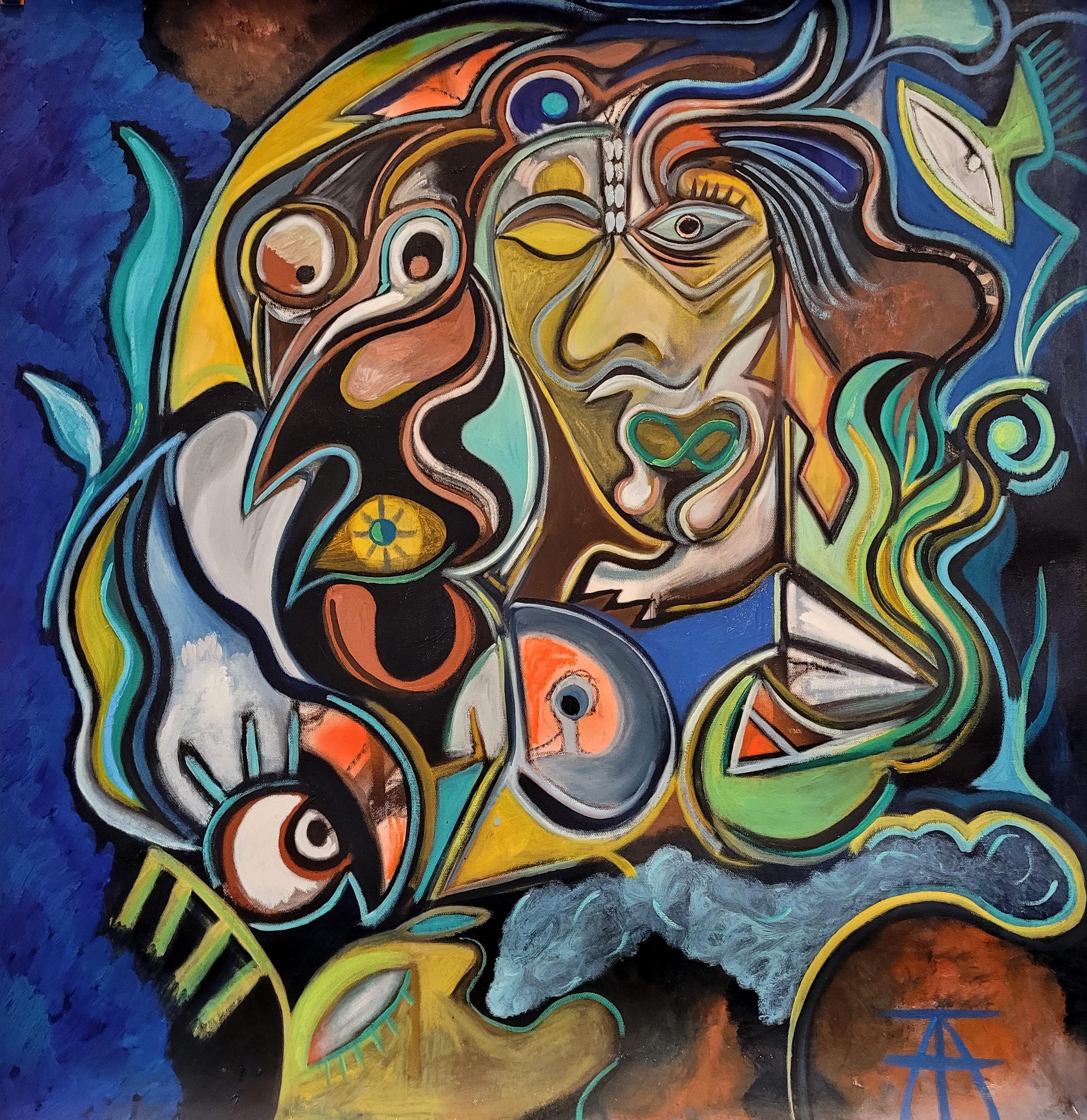 Pintura al óleo sobre lienzo
Firmado abajo a la derecha