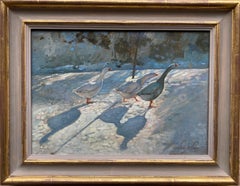Timothy Easton, Geese in a snowy landscape