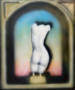 Female Torso in a Window Niche