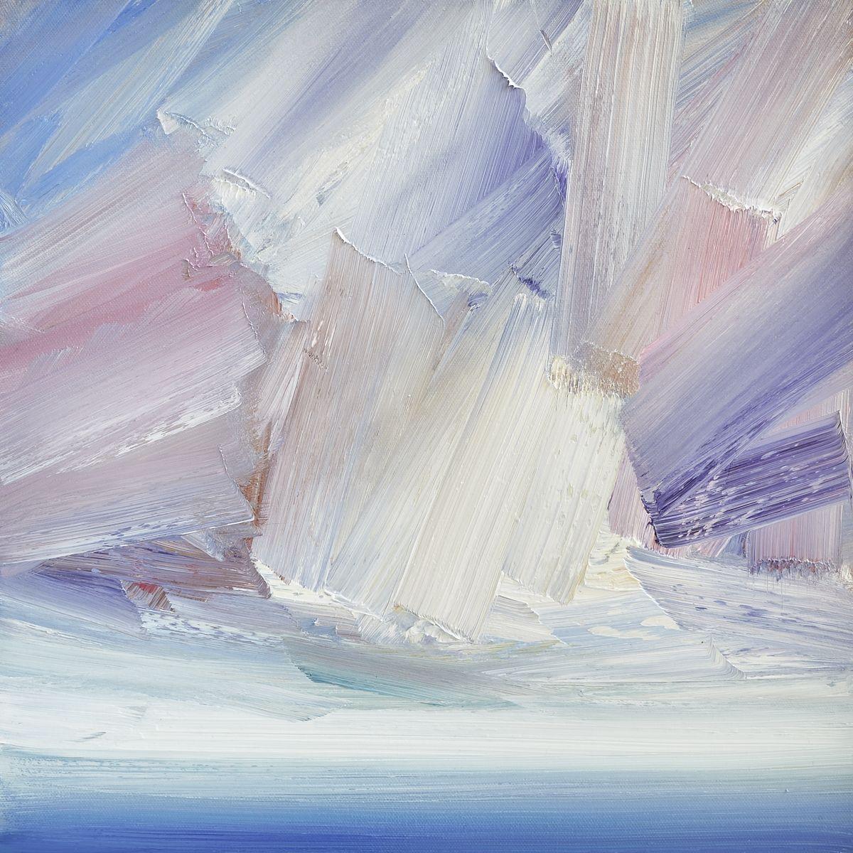 Timothy Gent Abstract Painting - Skies over Lindisfarne, Painting, Oil on Canvas