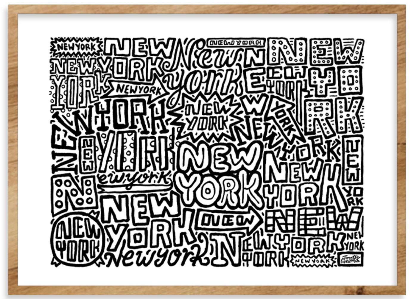 Timothy Goodman Abstract Print - New York Forever