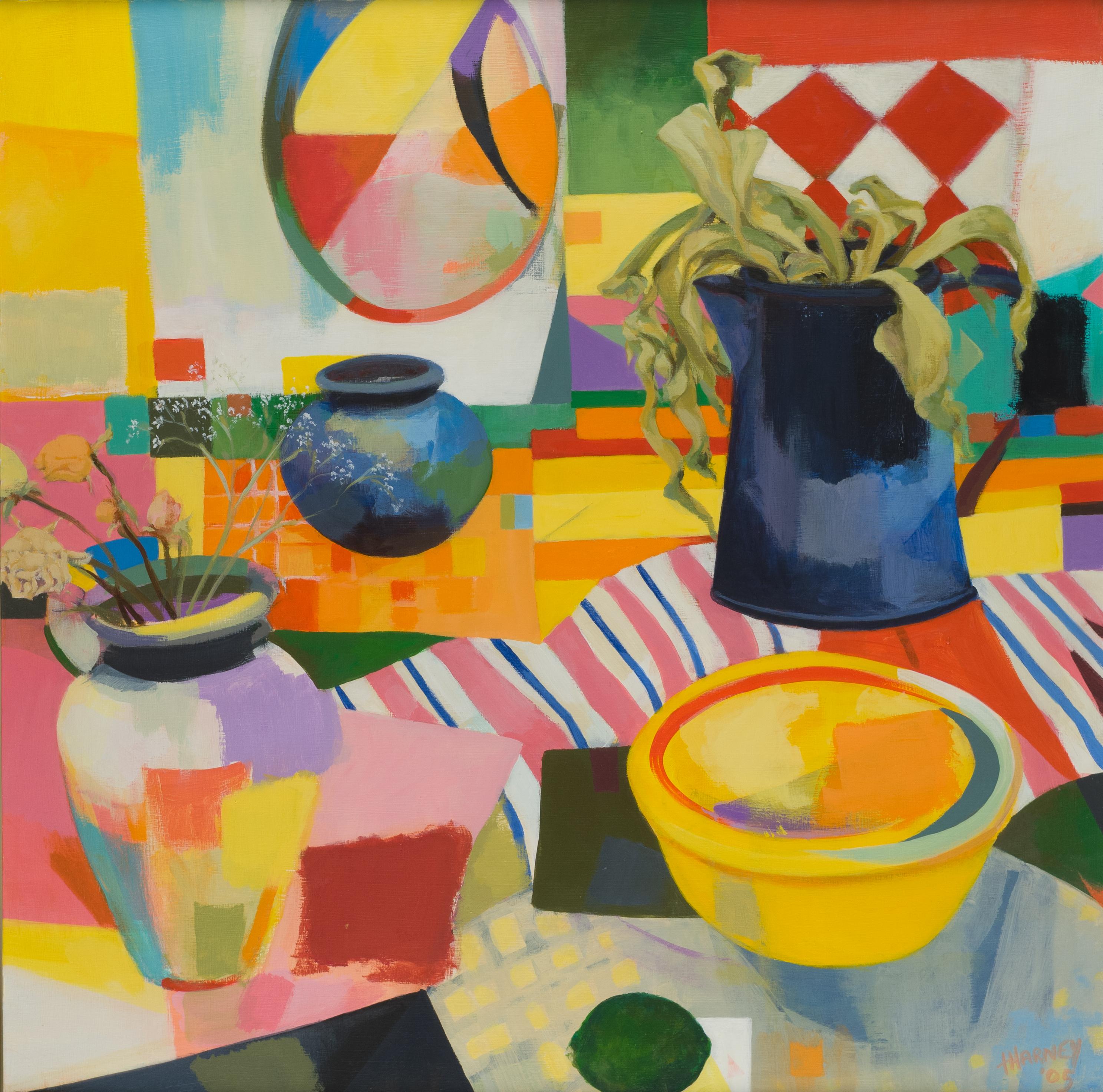 Natura morta con lime - Painting di Timothy Harney