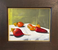 "Convergence of Peppers and Beets" (2022) By Timothy J. Standring, Oil Painting