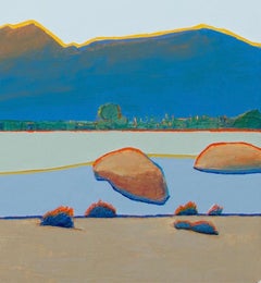 Desert Landscape with Luminous Clouds