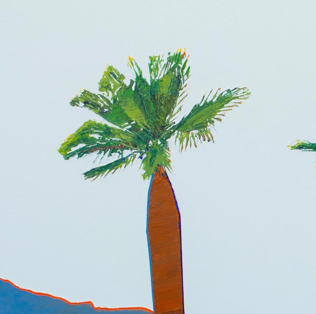 Paesaggio desertico con nuvole luminose - Painting Contemporaneo di Timothy Mulligan