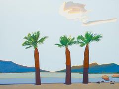 Desert Landscape with Luminous Clouds