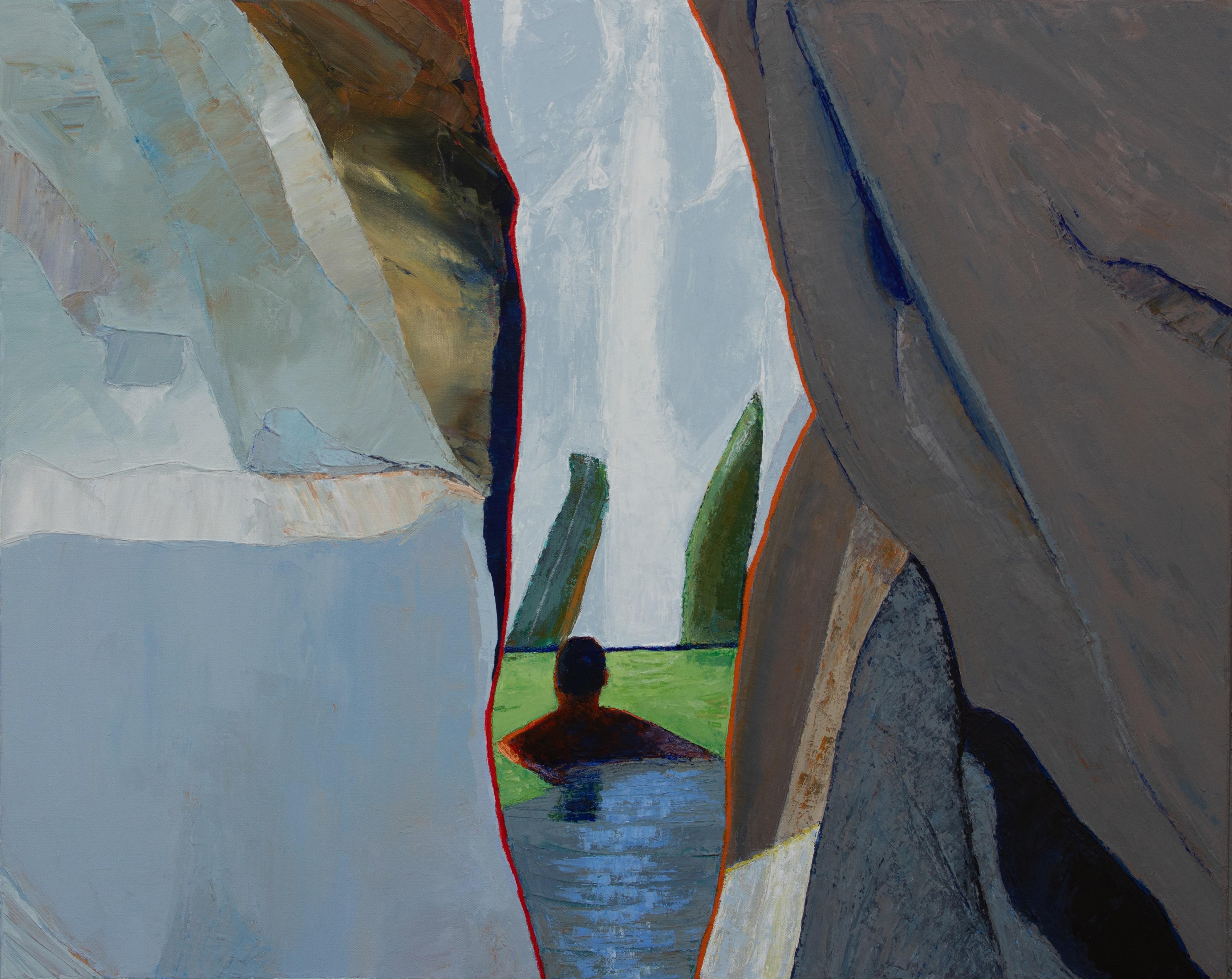Timothy Mulligan Landscape Painting - View Through the Canyon Walls