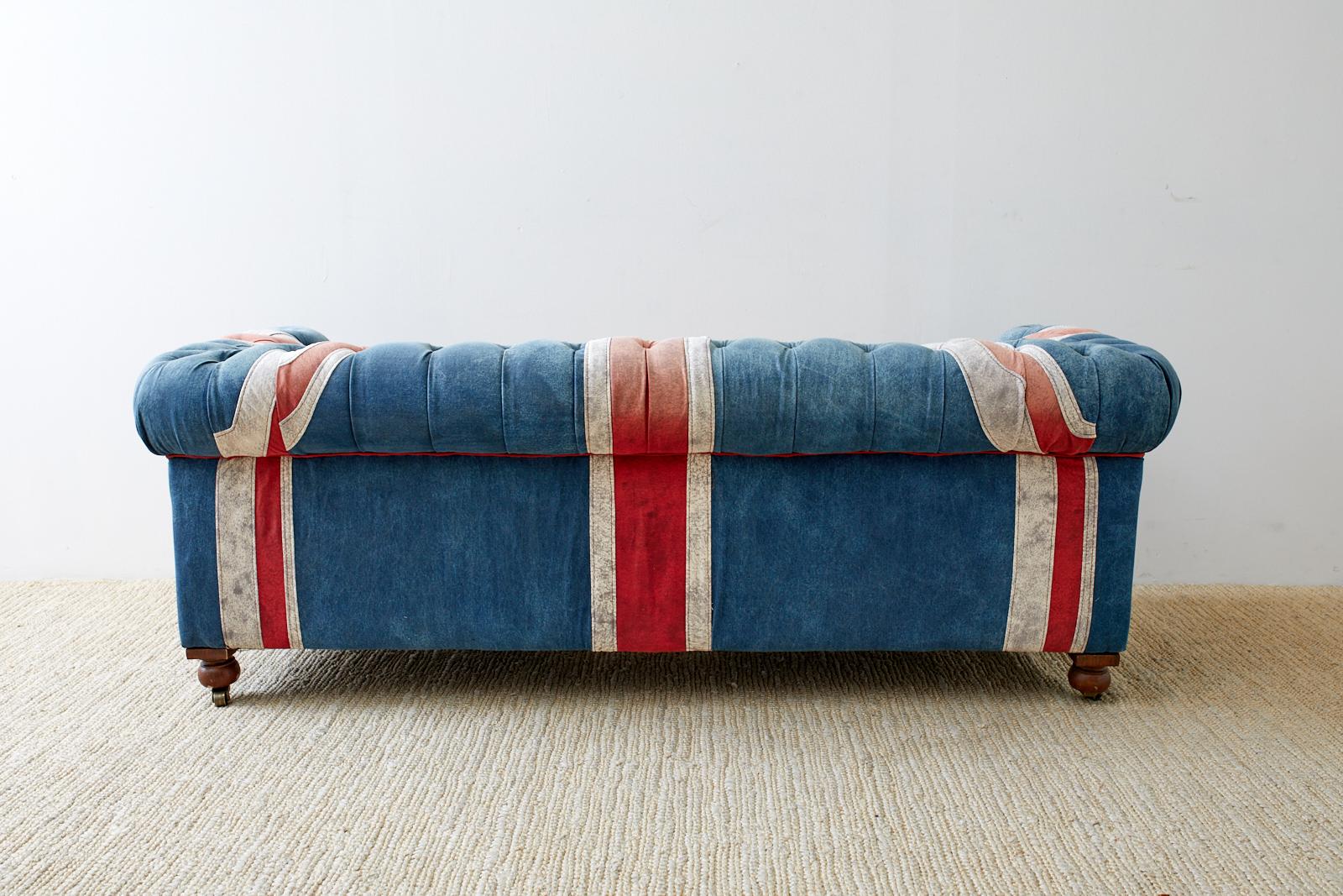 Timothy Oulton Design Union Jack Tufted Chesterfield Sofa 4