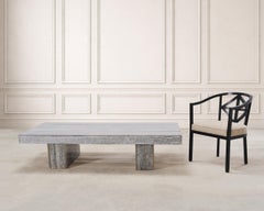 Timothy Oulton Glacier Coffee Table Burnt Timber in Lucite 6 Ft