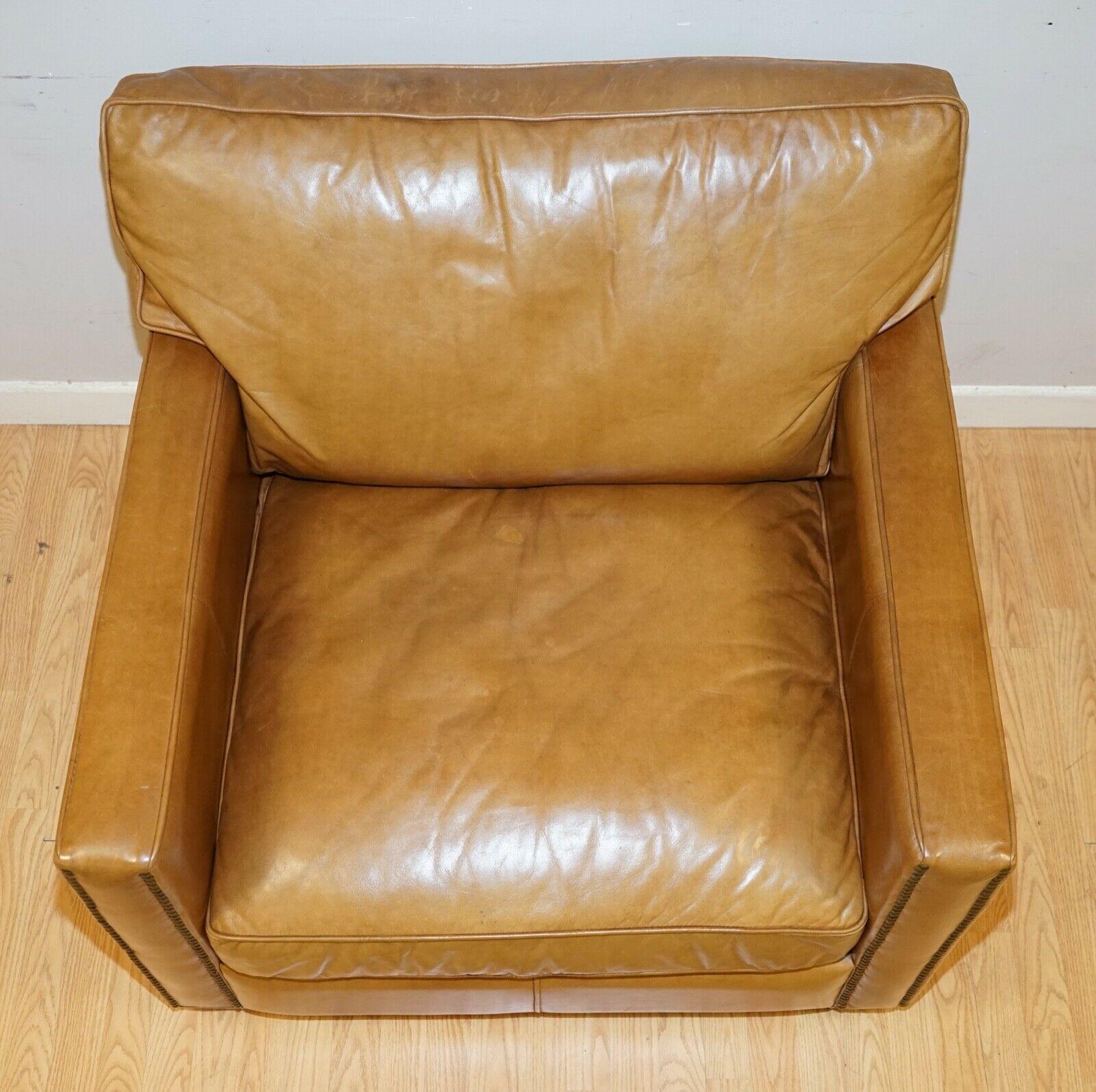 halo leather armchair