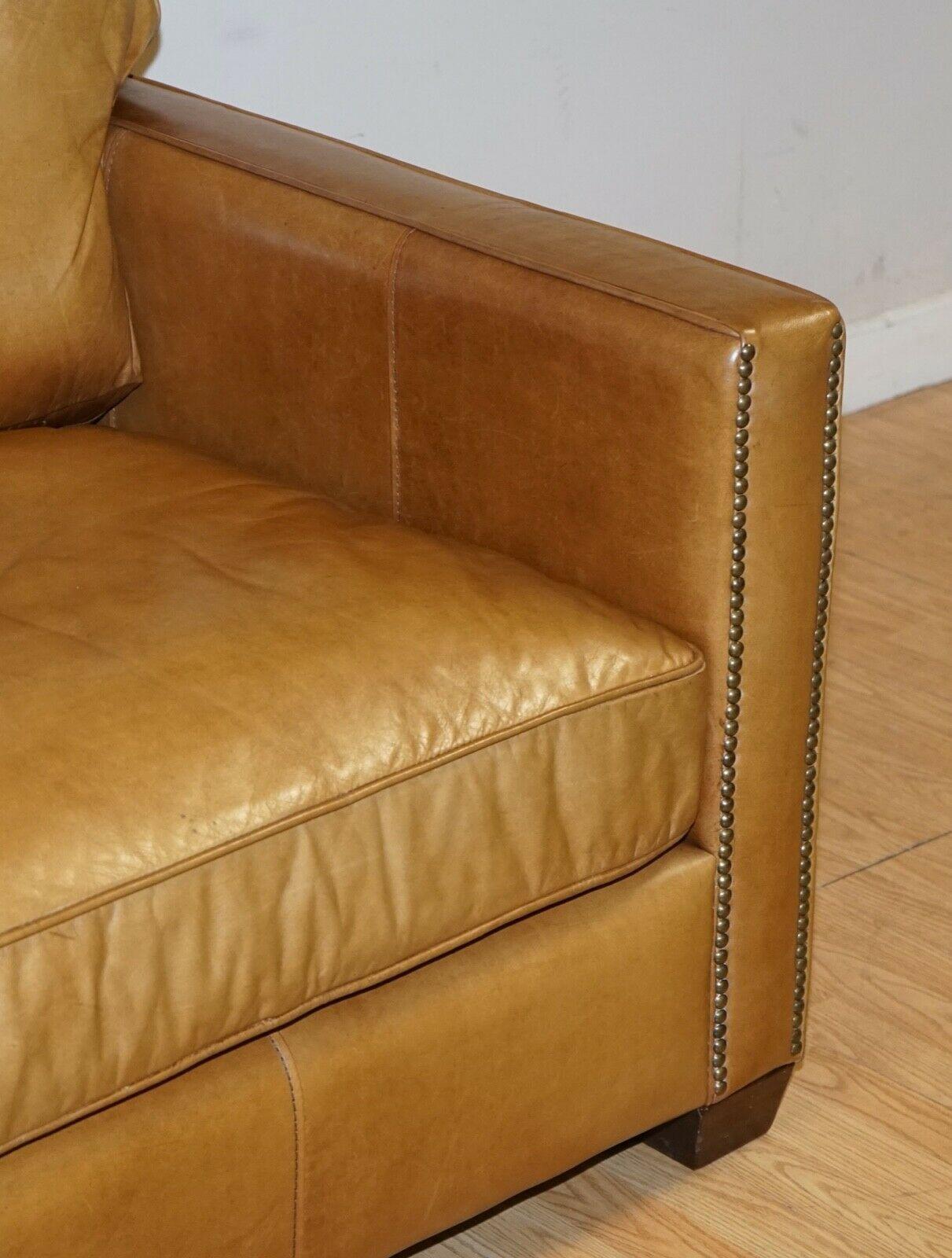 20th Century Timothy Oulton Halo Viscount William Large Armchair in Brown Leather