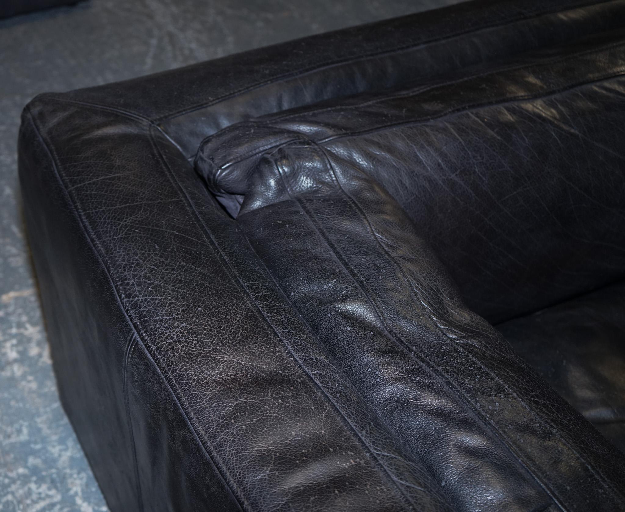 Leather TIMOTHY OULTON ZENNA SECTIONAL GREY LEATHER SOFA FEATHER FiLLED CUSHION RRP £10K For Sale