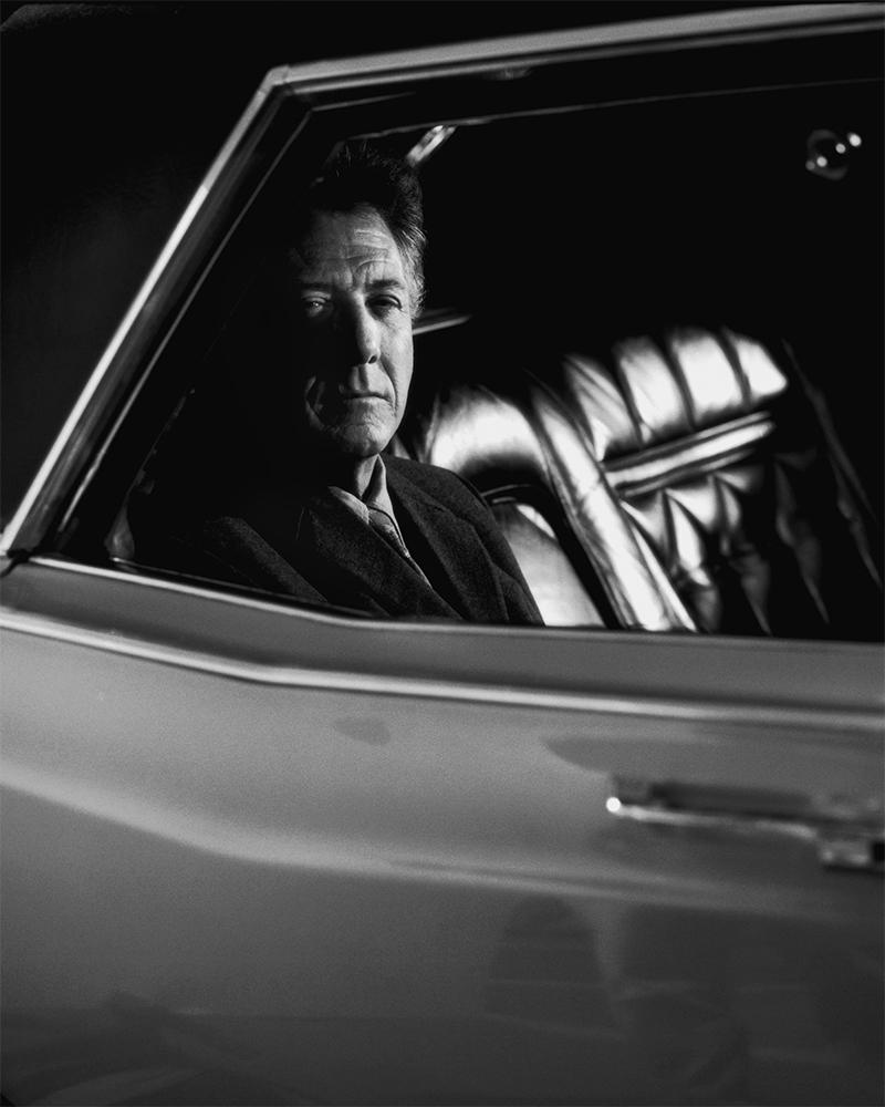 Timothy White Black and White Photograph - Dustin Hoffman Classic Portrait