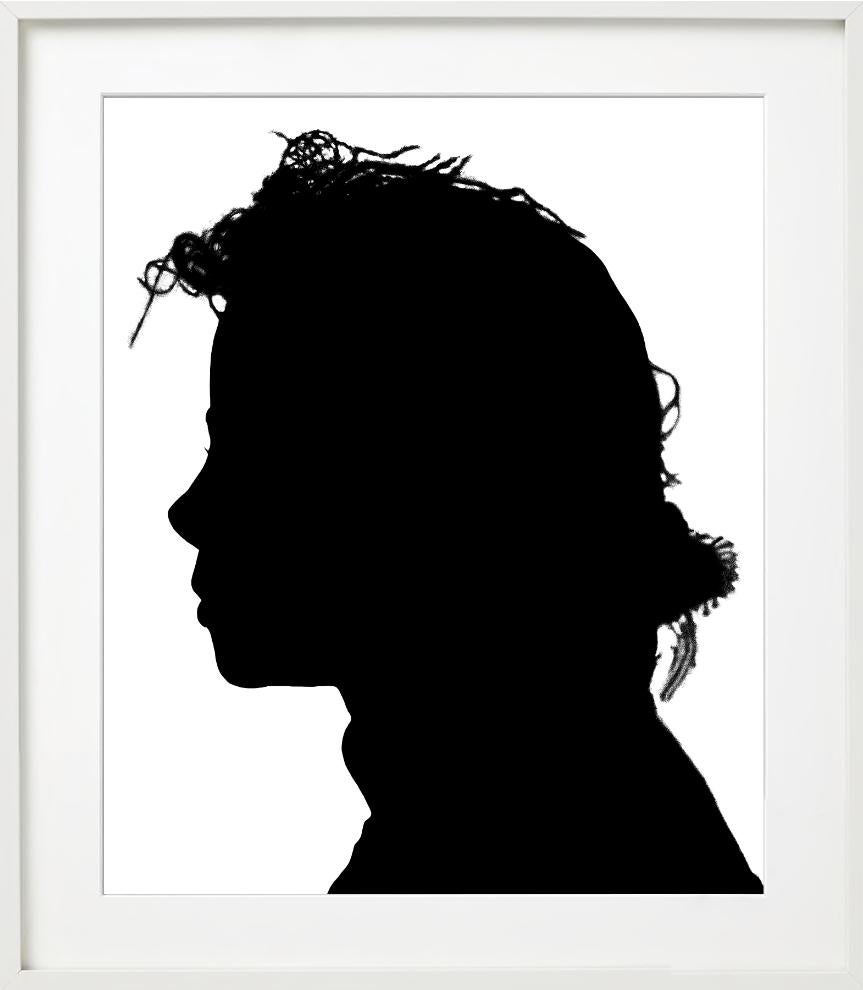 Michael Jackson Seitenprofil, Schwarz-Weiß-Silhouette, Fine Art Photography im Angebot 8