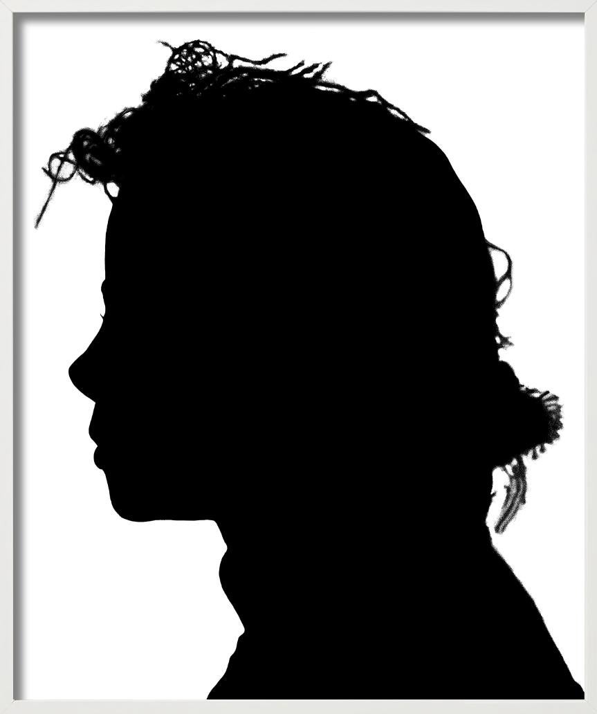 Michael Jackson Seitenprofil, Schwarz-Weiß-Silhouette, Fine Art Photography im Angebot 9