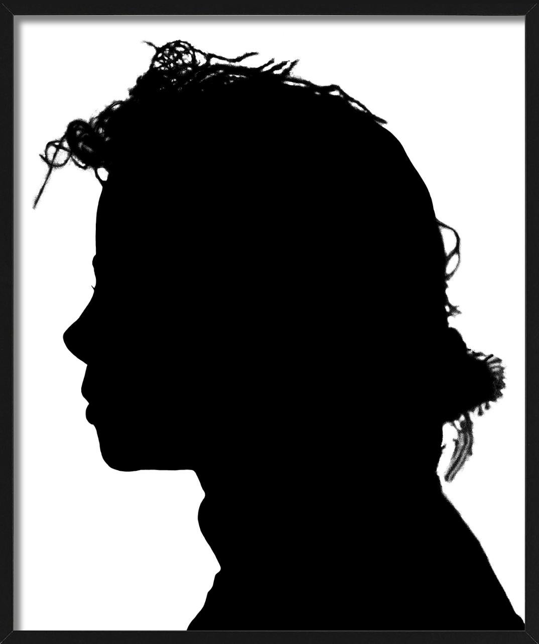 Michael Jackson Seitenprofil, Schwarz-Weiß-Silhouette, Fine Art Photography im Angebot 5