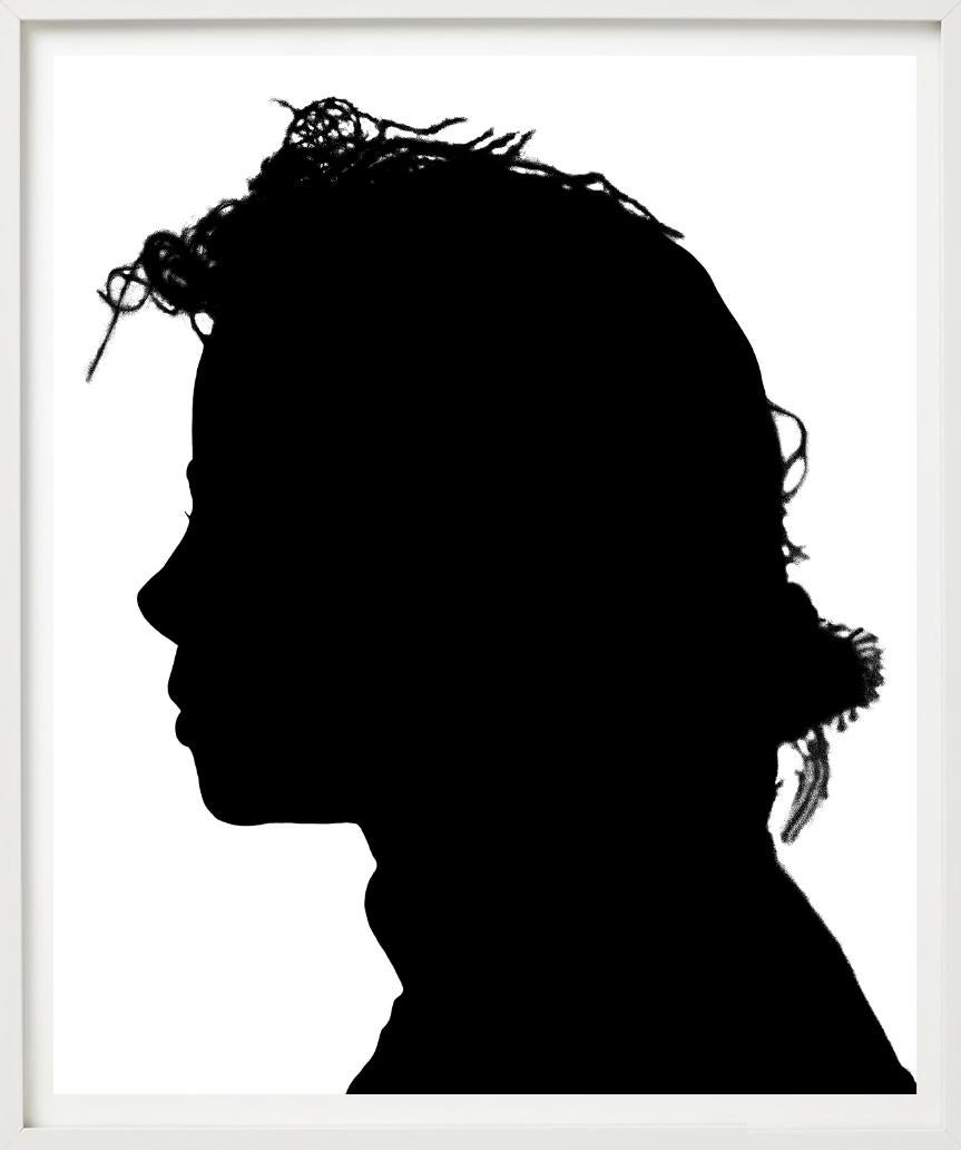 Michael Jackson Seitenprofil, Schwarz-Weiß-Silhouette, Fine Art Photography im Angebot 6