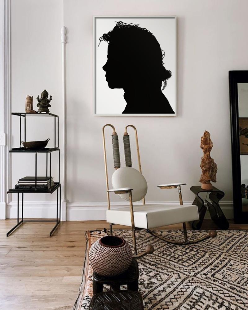 Michael Jackson Seitenprofil, Schwarz-Weiß-Silhouette, Fine Art Photography im Angebot 7