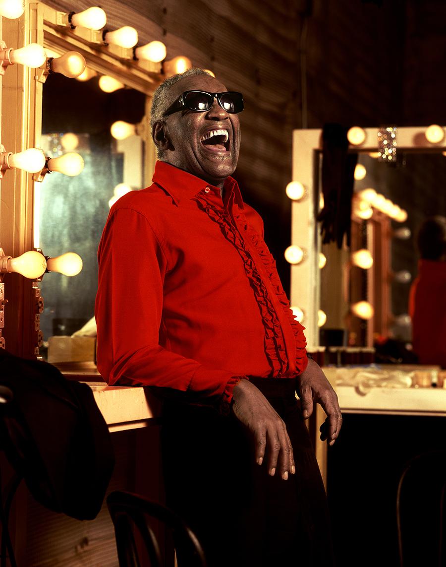 Timothy White Portrait Photograph - Ray Charles, 1991