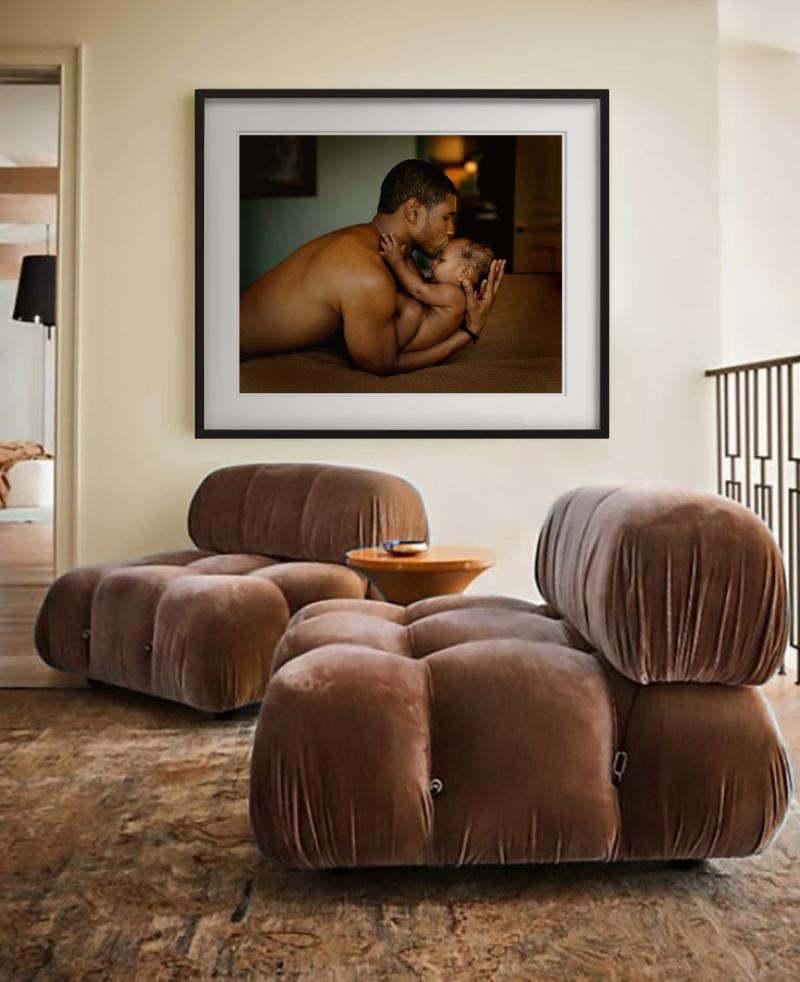 Usher and Son - Family Portrait of Father and Baby, Fine Art Photography For Sale 7