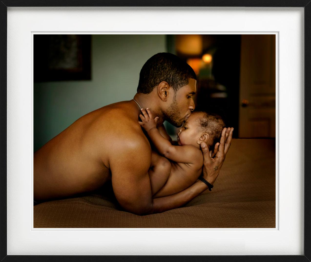 Usher and Son - Family Portrait of Father and Baby, Fine Art Photography For Sale 3
