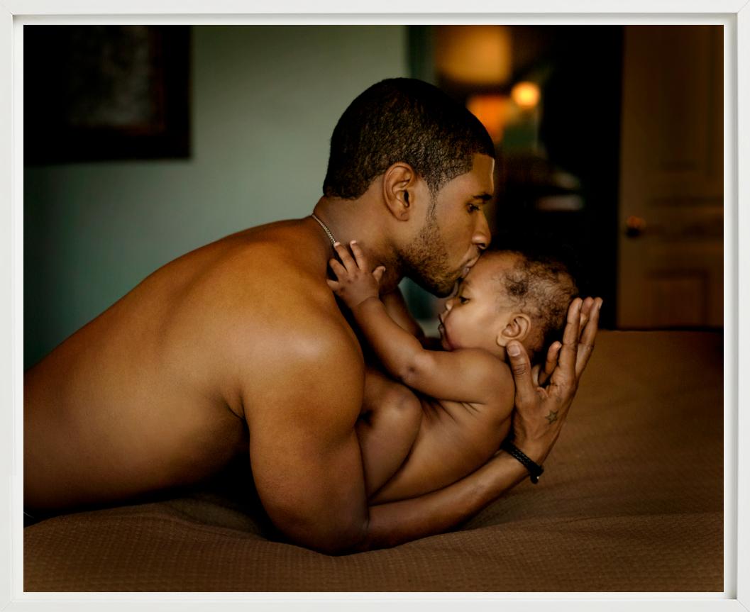 Usher and Son - Family Portrait of Father and Baby, Fine Art Photography For Sale 4