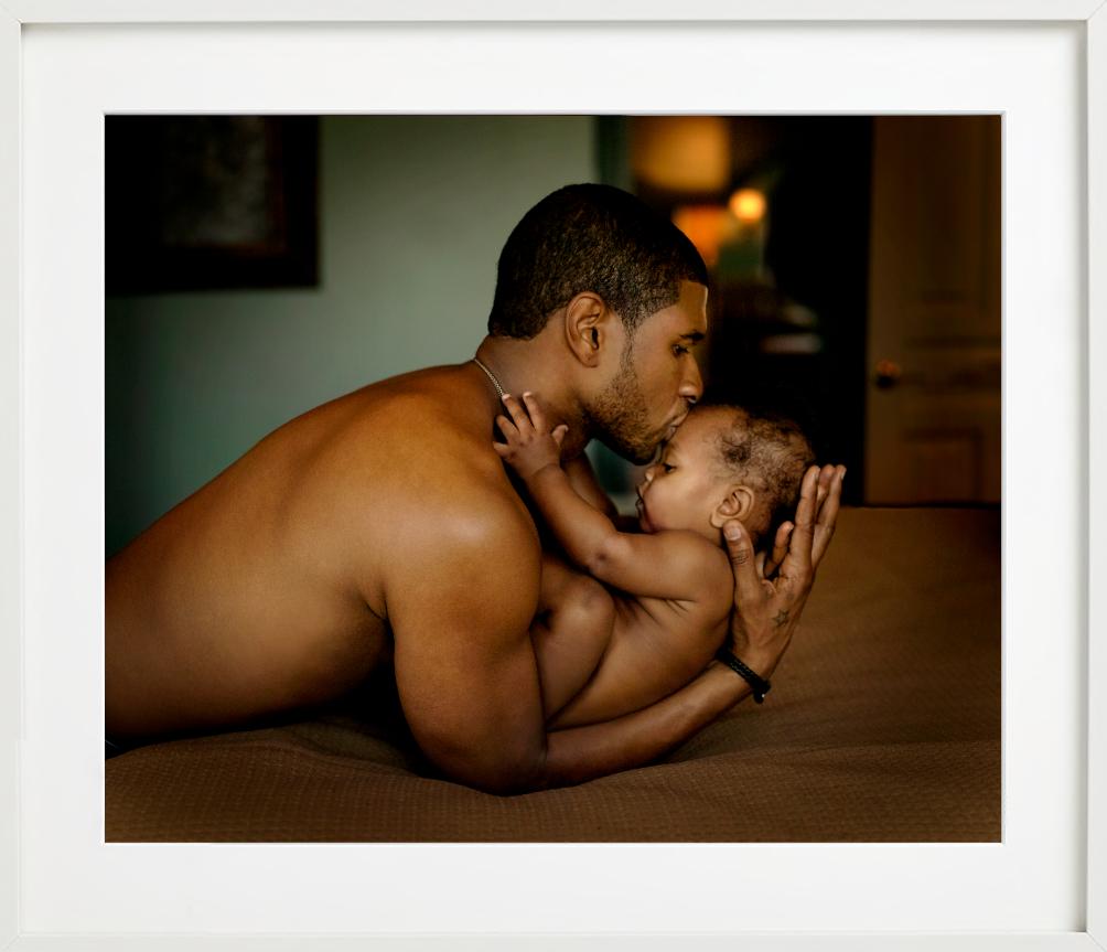 Usher and Son - Family Portrait of Father and Baby, Fine Art Photography For Sale 5
