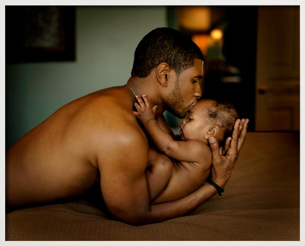 Usher and Son - Family Portrait of Father and Baby, Fine Art Photography For Sale 6