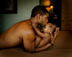 Usher and Son - Family Portrait of Father and Baby, Fine Art Photography